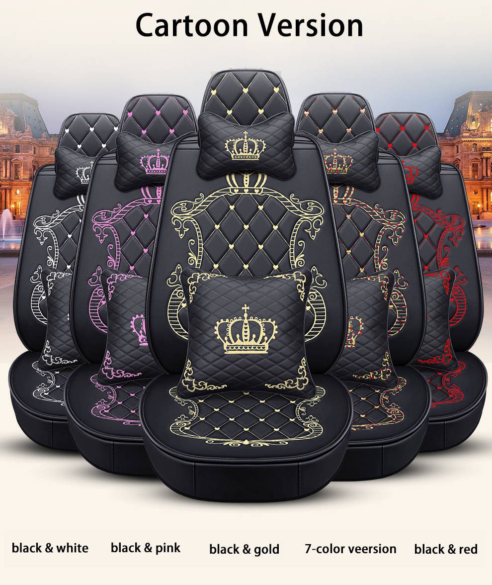 Luxury waterproof full set with neck pillows car cushion