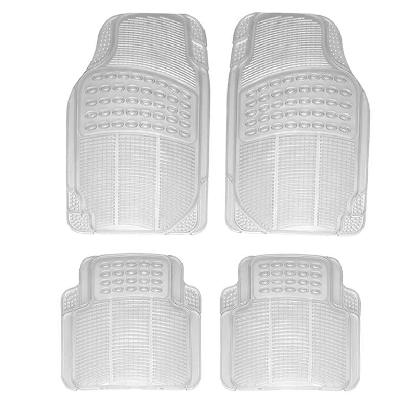 3 piece set anti slip mat for car universal transparent white car mat