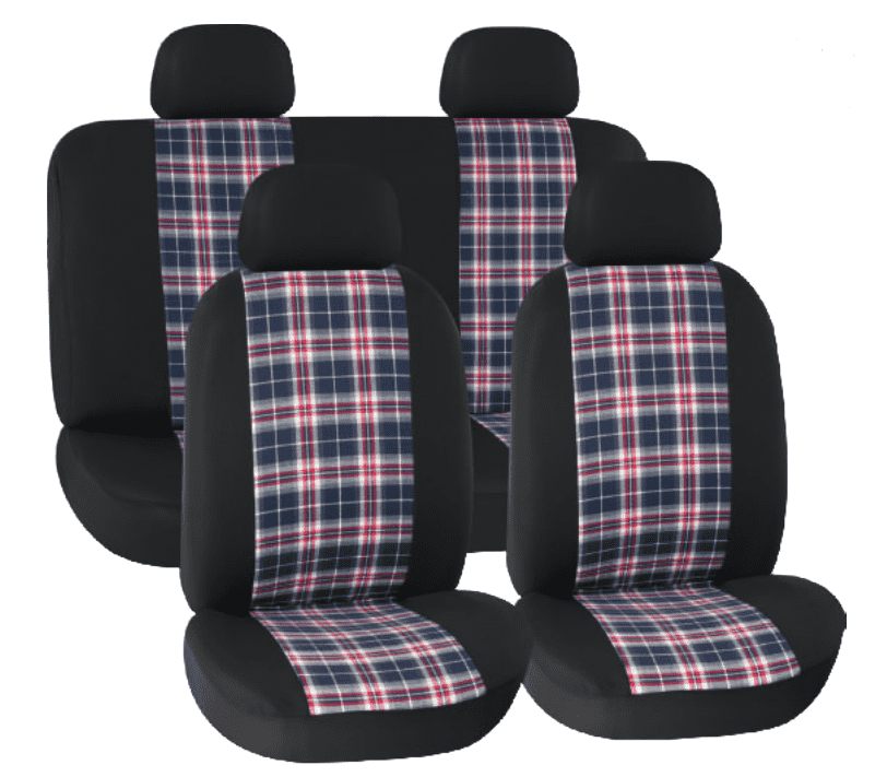 universal plaid fabric car seat cover four seasons car seat cover fancy bright color classic car seat cover