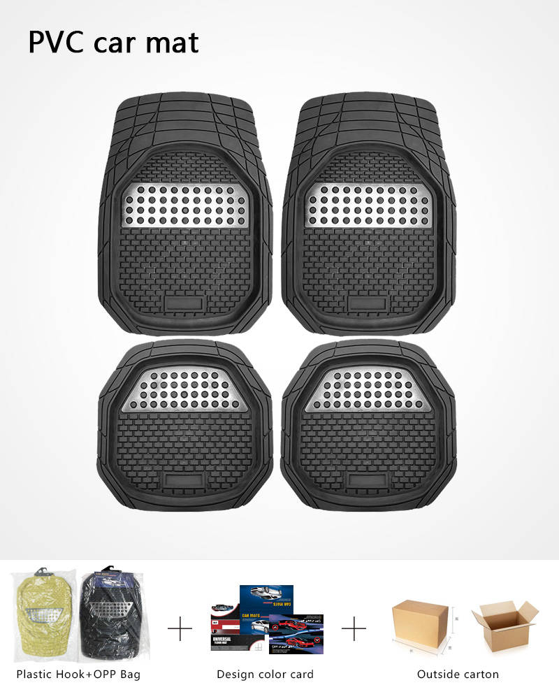 Customized wholesale factory price universal 4 piece deep dish car floor mat