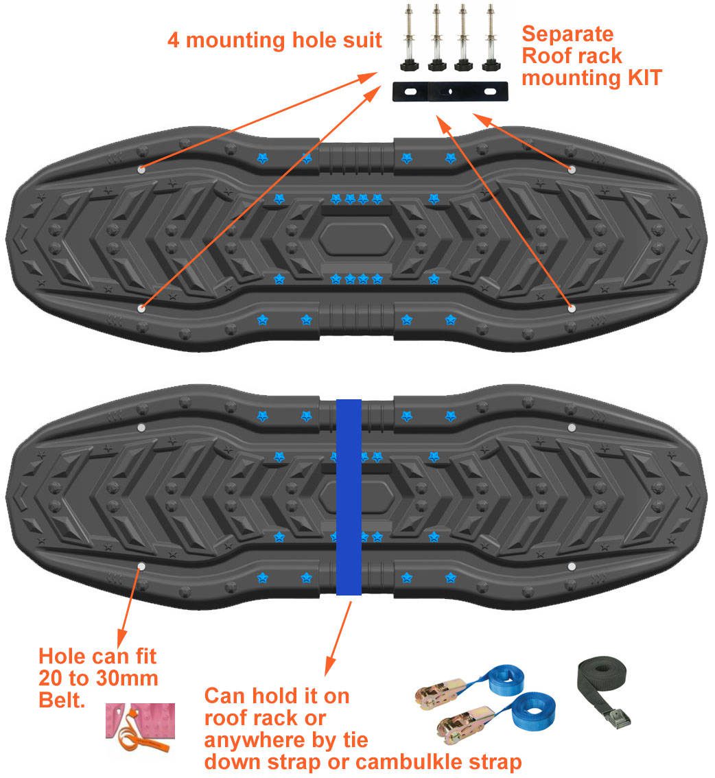 Monster4WD New Recovery Track Sand Track 4x4 Recovery Accessories