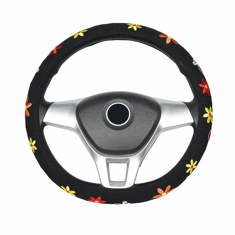 PU leather car steering wheel cover auto accessories 38cm universal car steering wheel cover