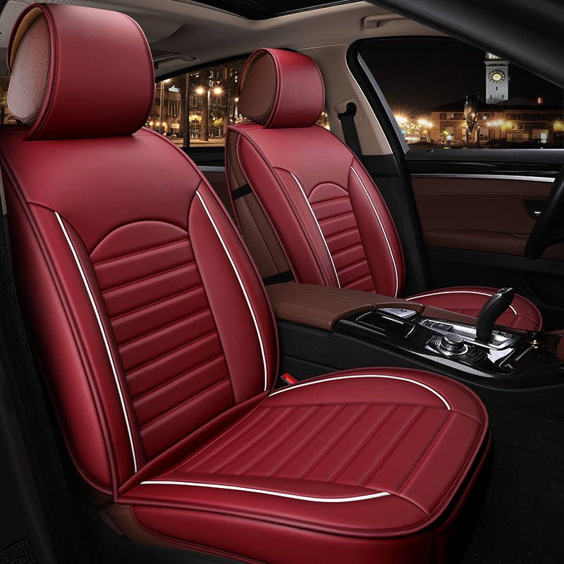 Luxury business PU leather winter car seat breathable cushion seat cover