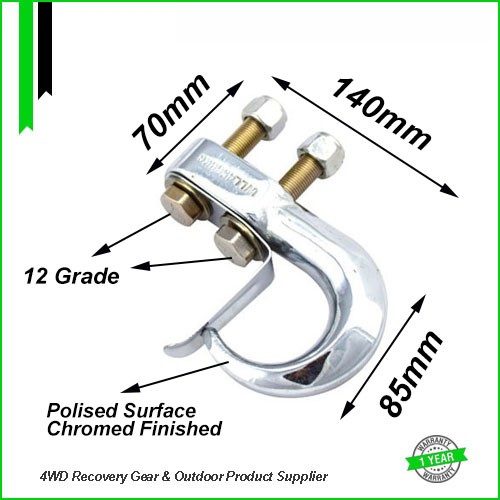 Monster4WD Recovery 4x4 Accessories Point 10000LBSC Chrome 4WD Recovery Tow Point