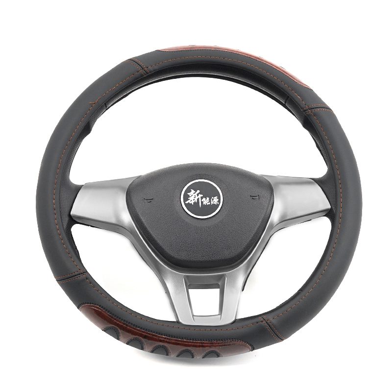 Soft Comfort Universal 38cm Truck SUV PU Material Car Steering Wheel Cover Leather