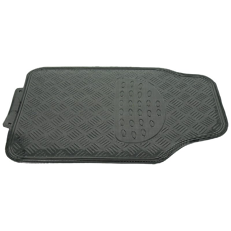 To Fit A Citroen C4 Cactus, Carbon Metallic Plate PVC Rubber Car Mats, 4 Piece Universal Set accesorios para auto