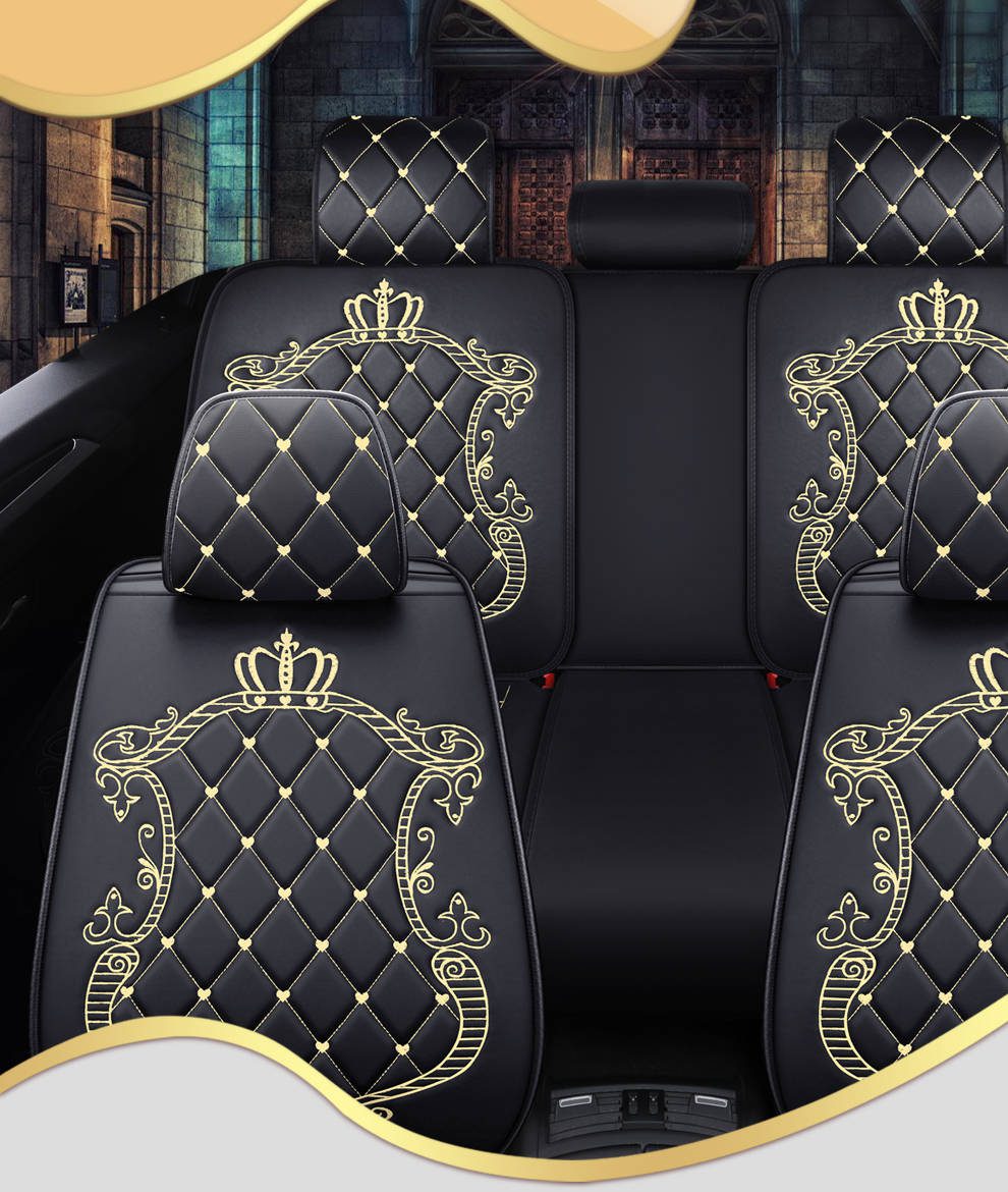 global popular 9d design pu leather car used seat cushion cover