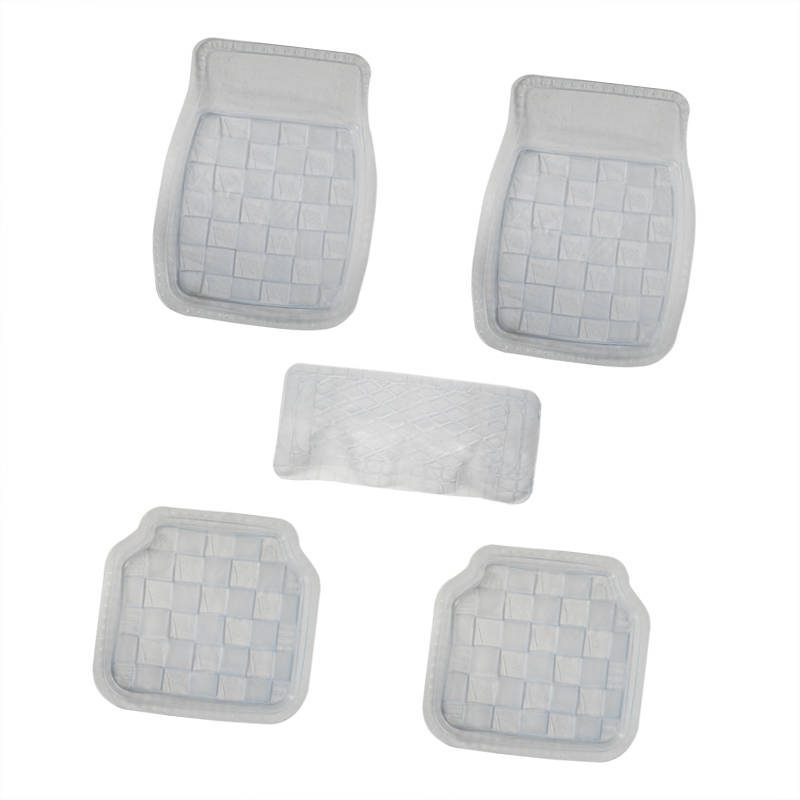 Interior accessories hot selling 3d car mats universal 4/5-piece set pvc transparent PVC car floor mats