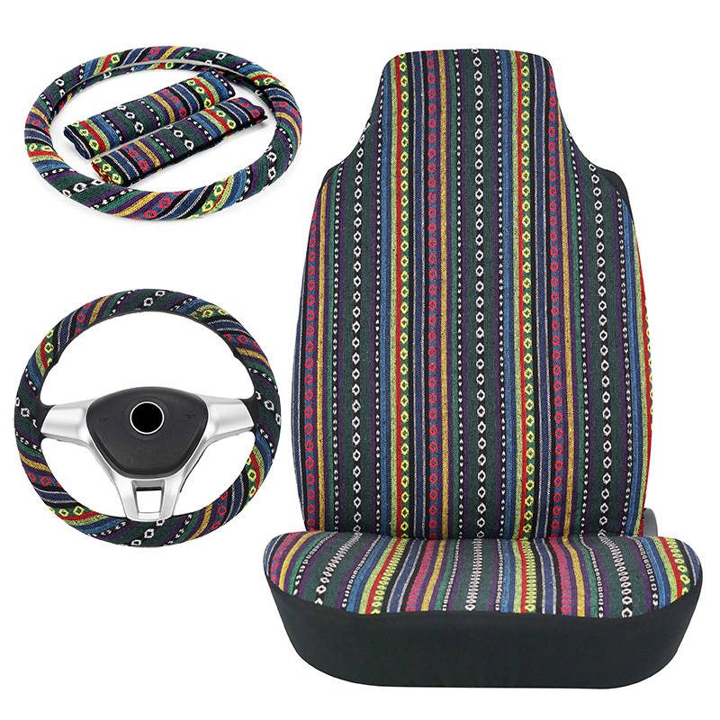 new Ethnic Style Fabric universal designer auto car seat cover set