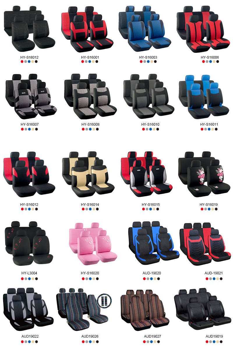 Wholesale 5mm sponge car seat cover Polyester Mesh Luxury Car Van SUV Seat Covers forros de asientos para autos