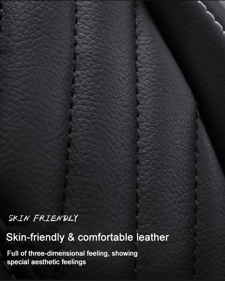 Hot selling full set leather car seat cover with cushion