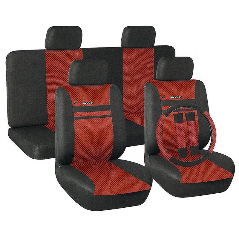 Full set universal polyester luxury car used seat cover mesh