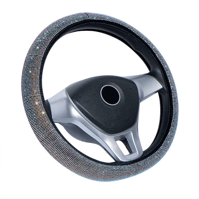 Glitter diamond green wholesale steering wheel cover forro del volante al por mayor del verde del diamante del brillo