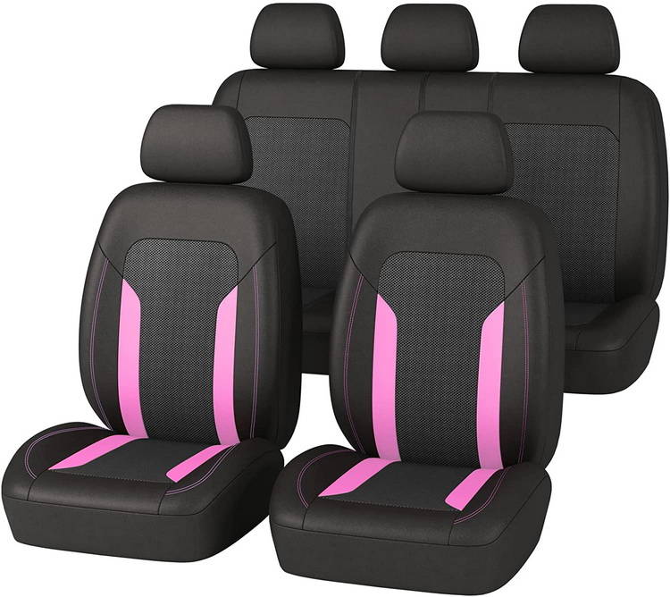 Fashion full set 9pcs polyester foam combined cars seat cover airbag design seat cover car used