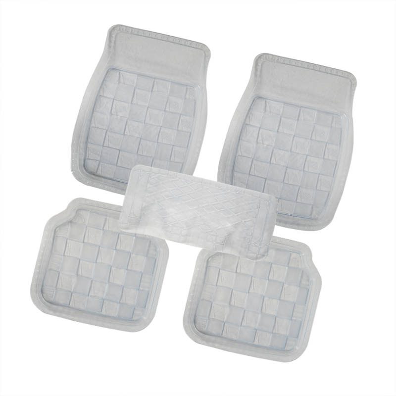 Interior accessories hot selling 3d car mats universal 4/5-piece set pvc transparent PVC car floor mats