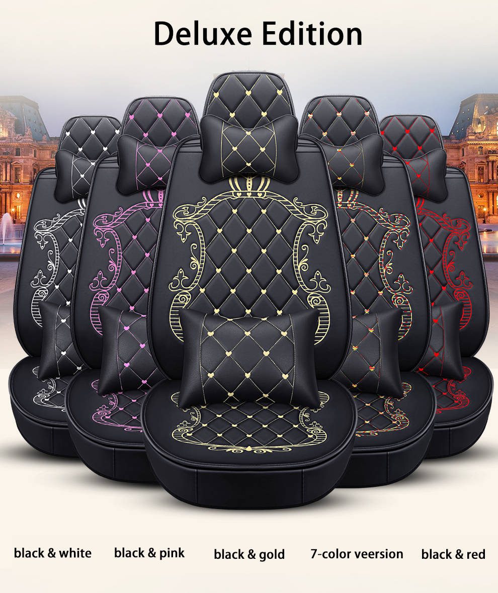 Luxury waterproof full set with neck pillows car cushion