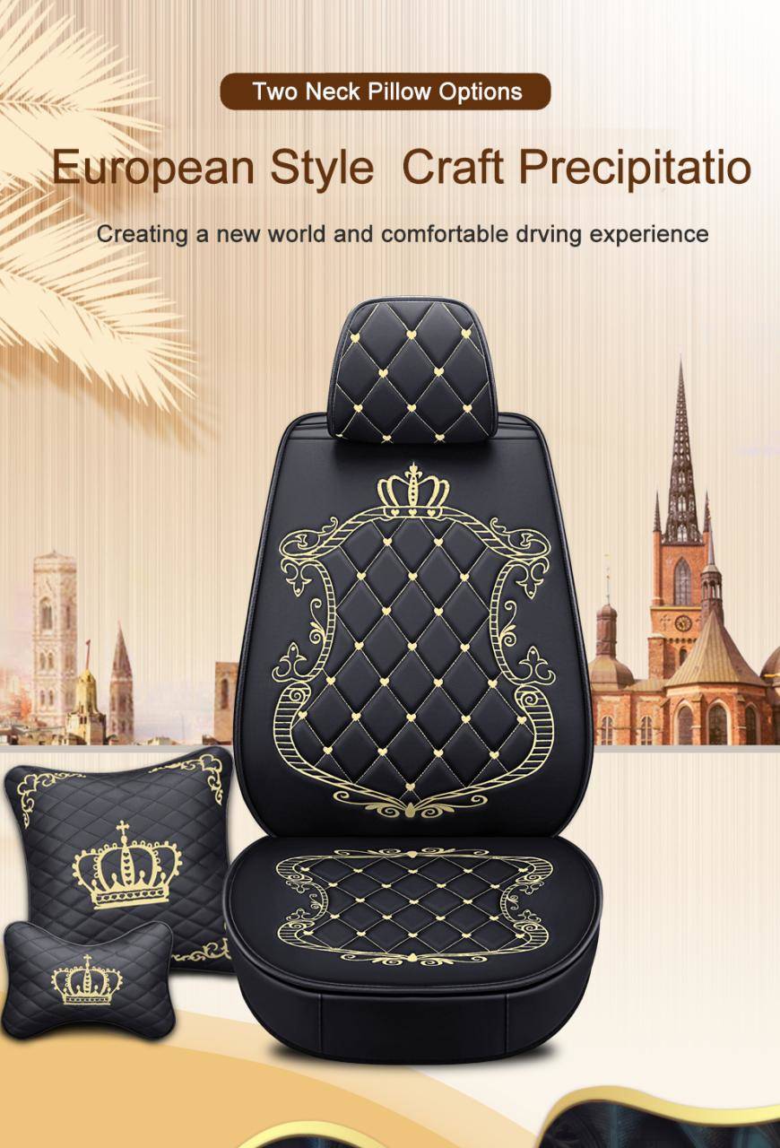 Factory direct embroidery crown design luxury car cushion