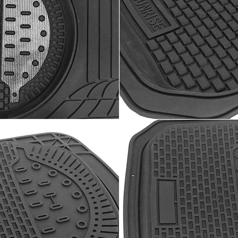 Aluminum universal rubbers mats in car anime car floor mats anti dust car mats pvc