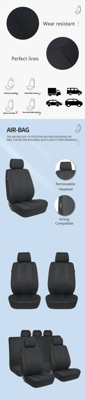 Black Design Factory supplies Universal Accessories Seat Covers Cushion Car seat covers