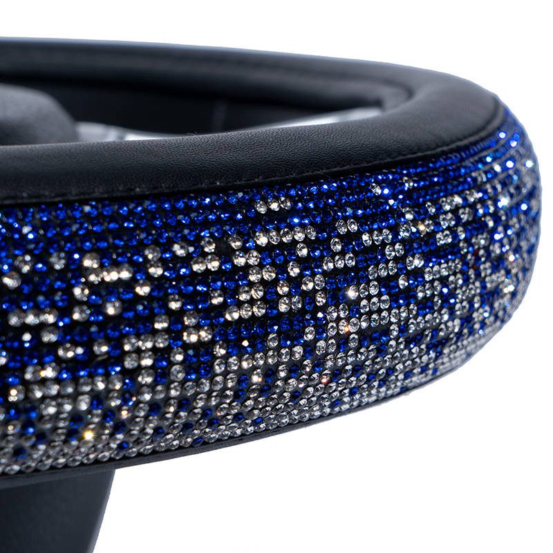 Universal with rhinestone glitter steering wheel cover