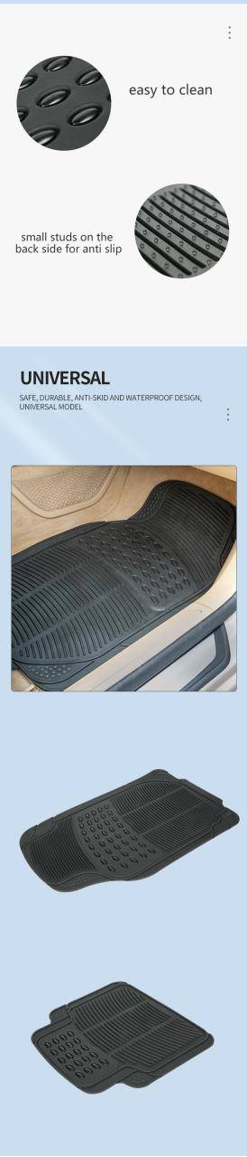 Universal Fit Anti Slip Mat Car Carpet Mats Set cubre piso alfombra pvc rubber heavy duty floor mat PVC