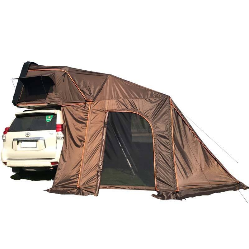 Monster4WD 2 to 4 person Large Side Open hard shell roof top tent with annex room