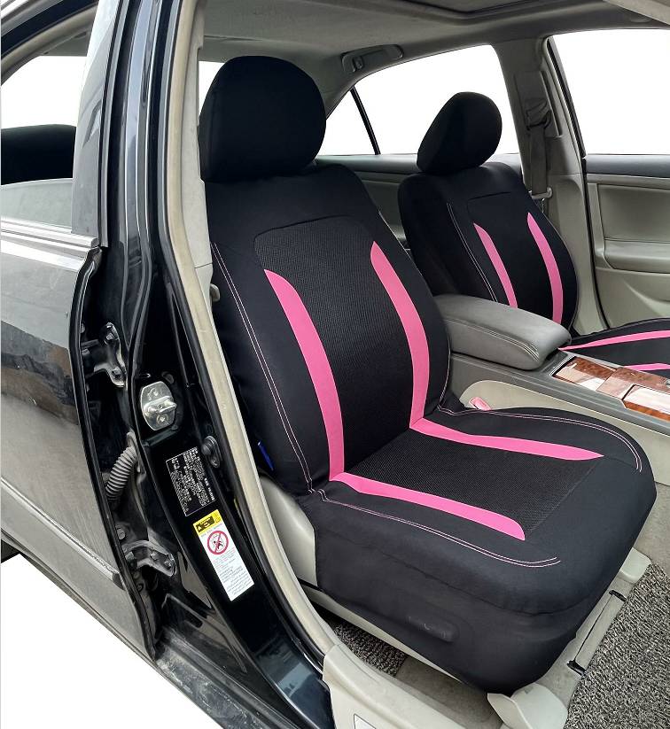 Full set universal size polyester combine 2mm foam car seat covers airbag available seat covers for car