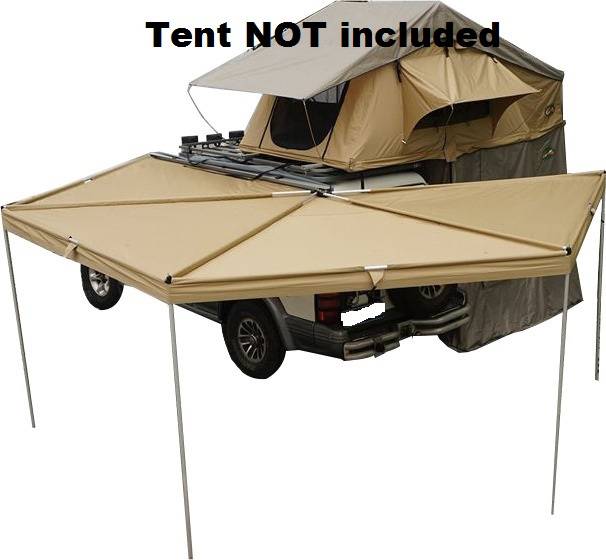 Monster4WD 2023 new Sector 270 degree car roof side awning High Quality Foxwing Awning folding legs