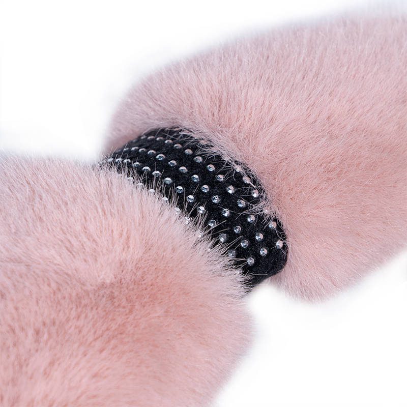 High quality fashion comfortable durable diamond fur custom steering wheel cover