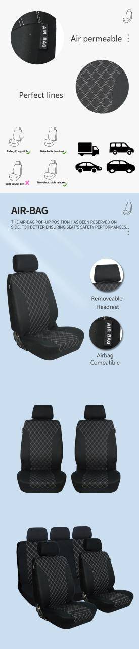 full set car cover seats luxury car seat cover polyester universal car seat covers