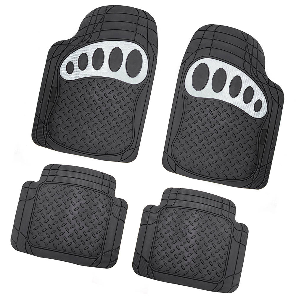 factory direct offer Universal car mat full set high quality pvc + aluminum car floor mat