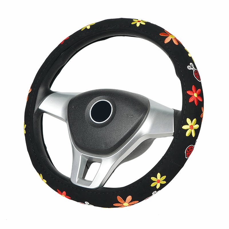 PU leather car steering wheel cover auto accessories 38cm universal car steering wheel cover