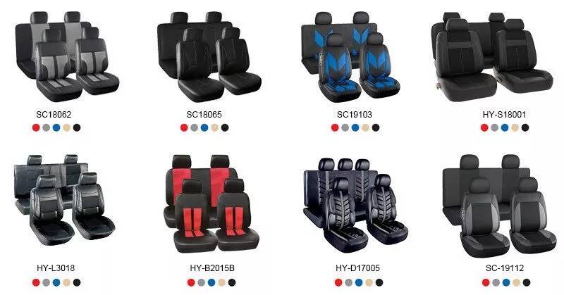 Customized Universal pu leather Full Set Car Seat Cover funda para asiento cubierta  forro asiento for all cars