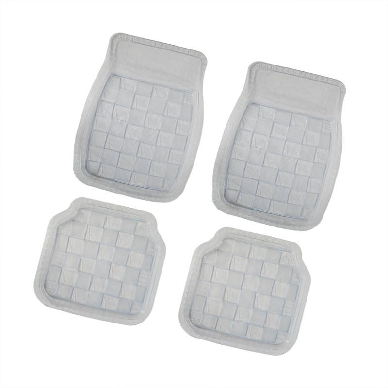 Interior accessories hot selling 3d car mats universal 4/5-piece set pvc transparent PVC car floor mats