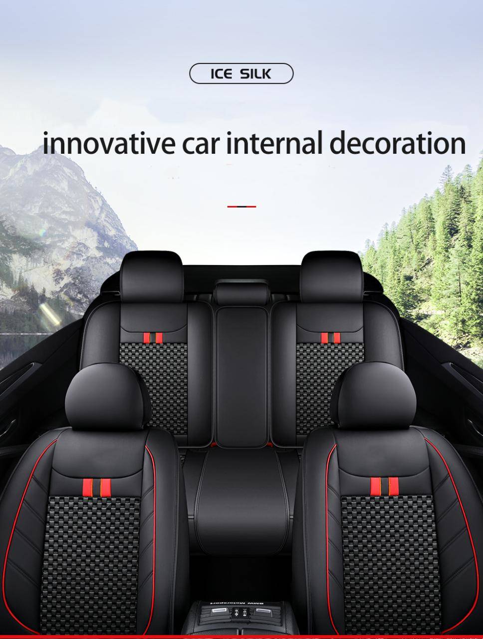 For auto interior durable full set car seat cushion cover