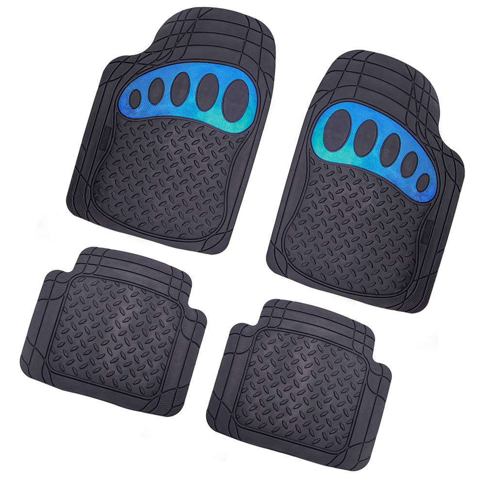 factory direct offer Universal car mat full set high quality pvc + aluminum car floor mat