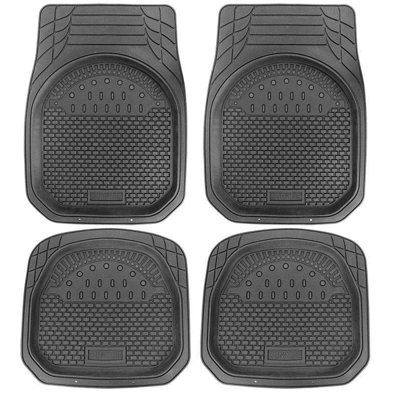 Universal type wear-resisting 3D Design PVC car floor mats full set