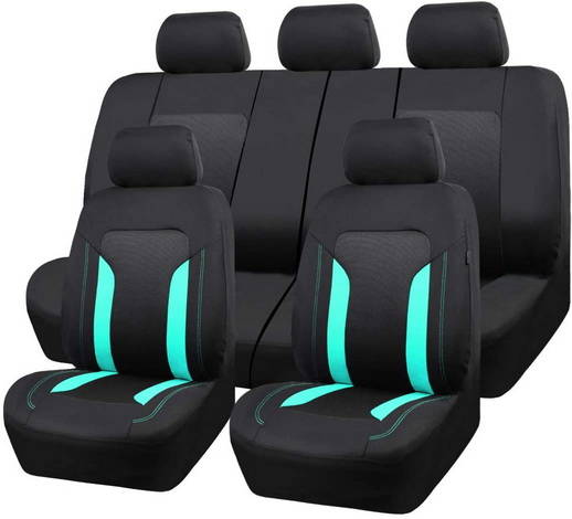 Fashion full set 9pcs polyester foam combined cars seat cover airbag design seat cover car used