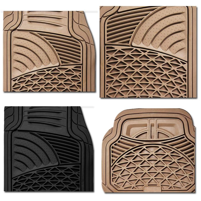 Wholesale Top Quality Anti Slip Waterproof Car Cheap PVC Universal Car Floor Foot Rug Mats 4 Pieces