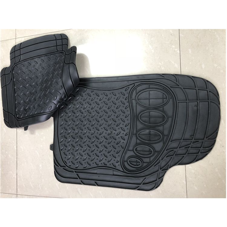 Best Selling Car Floor Mats Rubber PVC Waterproof Car Mat Anti Slip Truck Mat with Aluminium Universal Size 4 / 5 Pcs Full Set