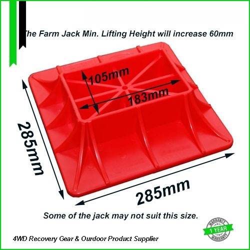 High quality Farm high jack lift plastic base suitable for offroad 4x4 4wd car vehicle with firm structured big basement