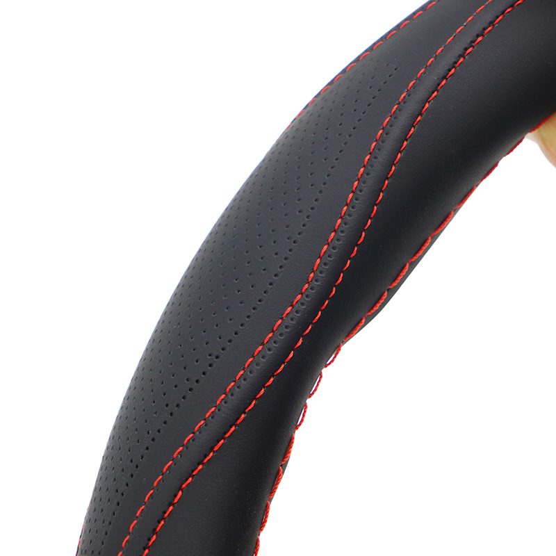 Cheap Price Leather Car Winter Products Hand Sewing Car Steering Wheel Cover Leather