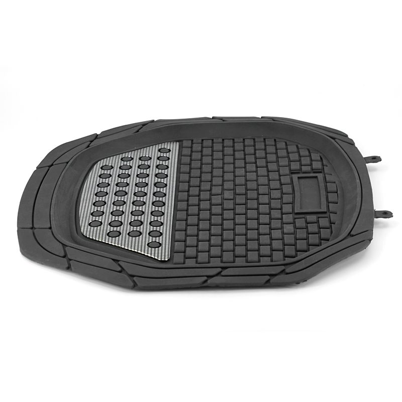 heavy duty pvc car mat 3d design universal  rubber hot sale car mat with aluminum durable car floor mats