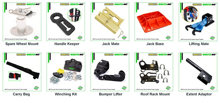 Monster4WD 4x4 Farm Jack Extent Adaptor Recovery Accessories