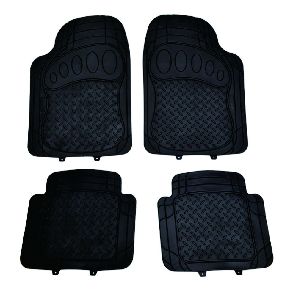 factory direct offer Universal car mat full set high quality pvc + aluminum car floor mat