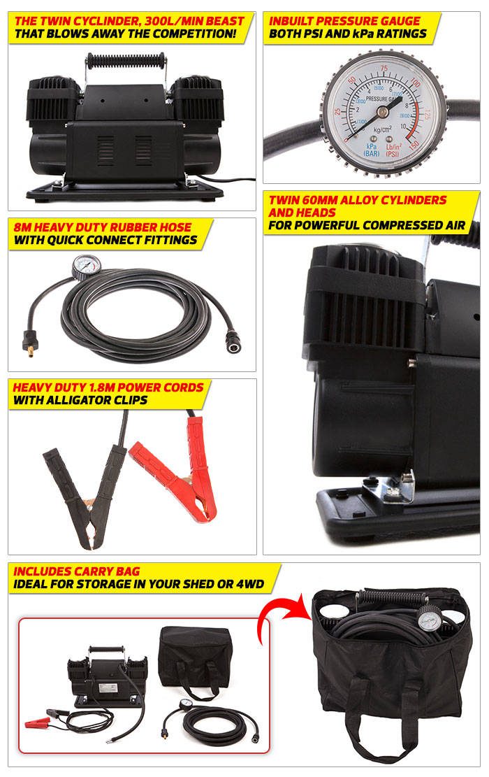 Monster4WD 160L Digital display car Portable Air compressor pump Auto Tire Tyre Inflator 4x4 Accessories