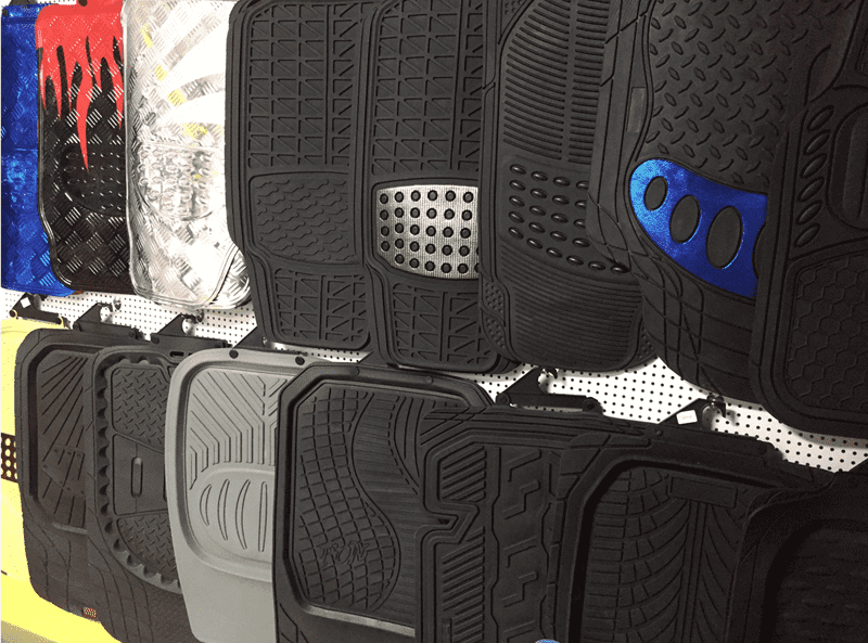 To Fit A Citroen C4 Cactus, Carbon Metallic Plate PVC Rubber Car Mats, 4 Piece Universal Set accesorios para auto