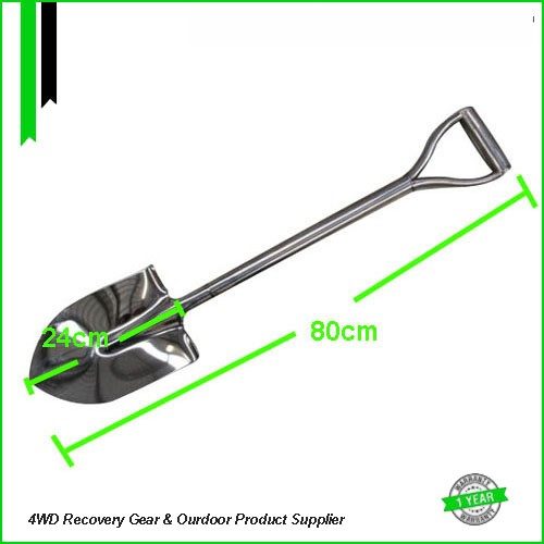 Monster4WD 26" D Handle Round Mouth Spare wheel Mounting Stainless Steel Shovel with Lock