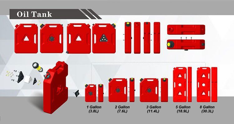 Monster4WD HDPE Plastic Heavy Duty oil tank truck