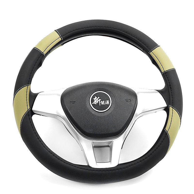 universal size business style pu leather AUTO steering wheel cover